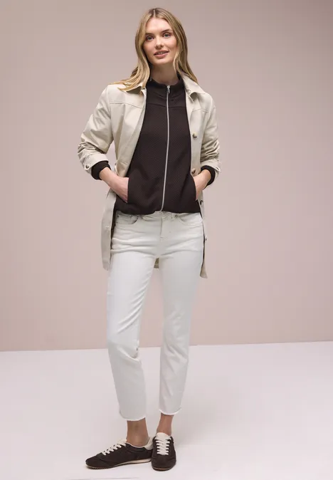 Langarm Jacke mit Turtle Neck espresso brown