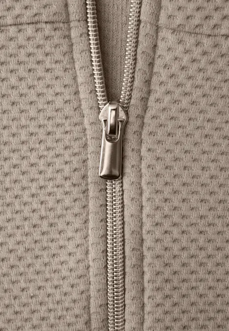 Jas met lange mouwen en schildpadhals timeless beige