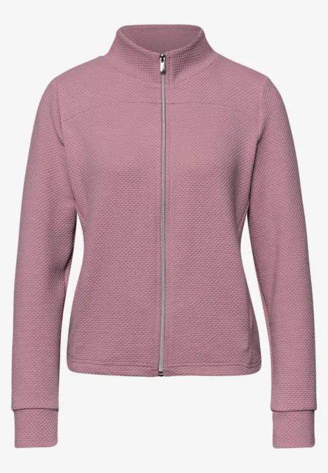 Langarm Jacke mit Turtle Neck clouded blush