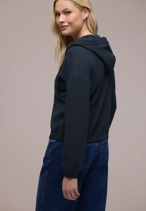 Kurze Hoodie Jacke shadowed navy Kurze Hoodie Jacke shadowed navy