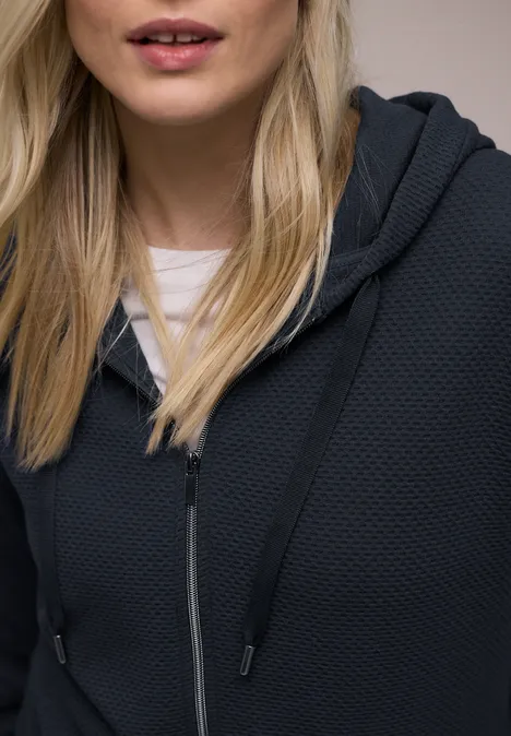 Kurze Hoodie Jacke shadowed navy Kurze Hoodie Jacke shadowed navy