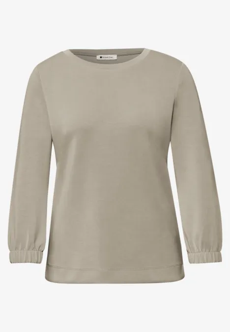 T-shirt en couleur unie timeless beige