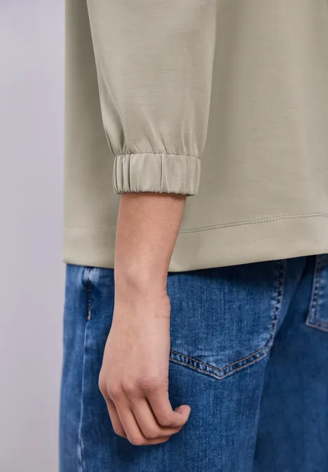 T-shirt en couleur unie timeless beige