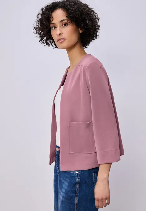 Silk-Look Jacke clouded blush