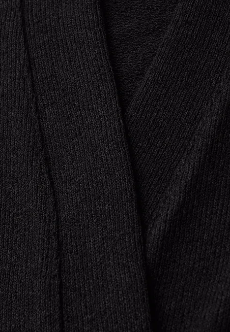 Veste à manches longues, coupe allongée Black