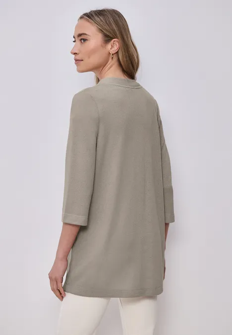 Veste à manches longues, coupe allongée timeless beige