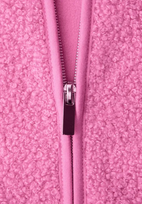 Weste mit Zipper ibis rose