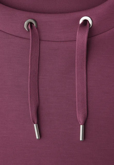 Dropped Shoulder Shirt im Silk-Look dark clouded blush