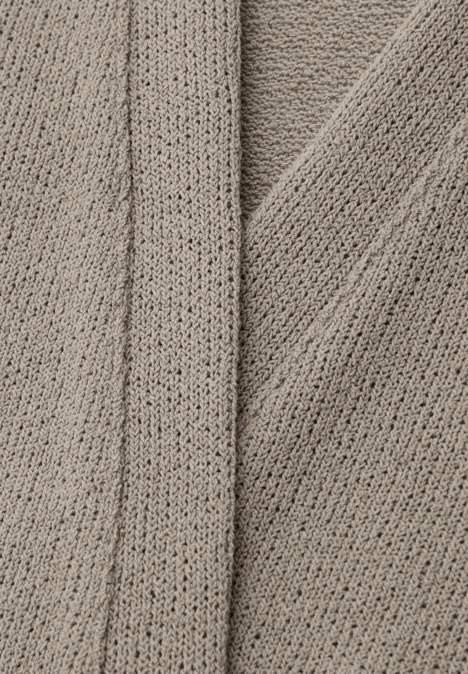 Veste à manches longues en look tricot timeless beige