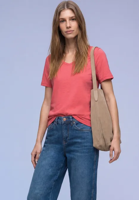 Basic Shirt striking coral