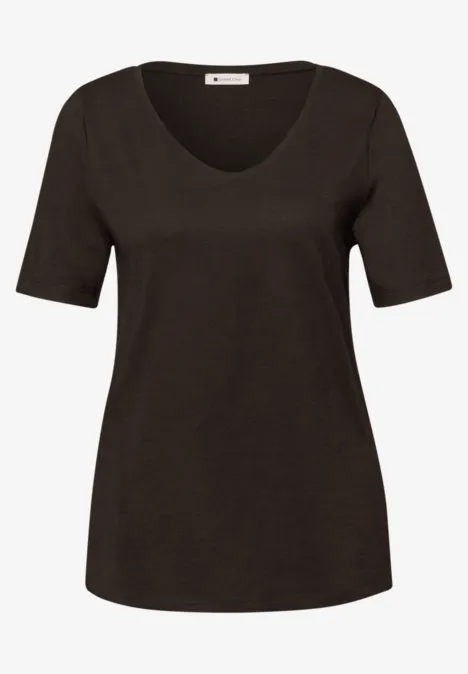 T-shirt de base espresso brown