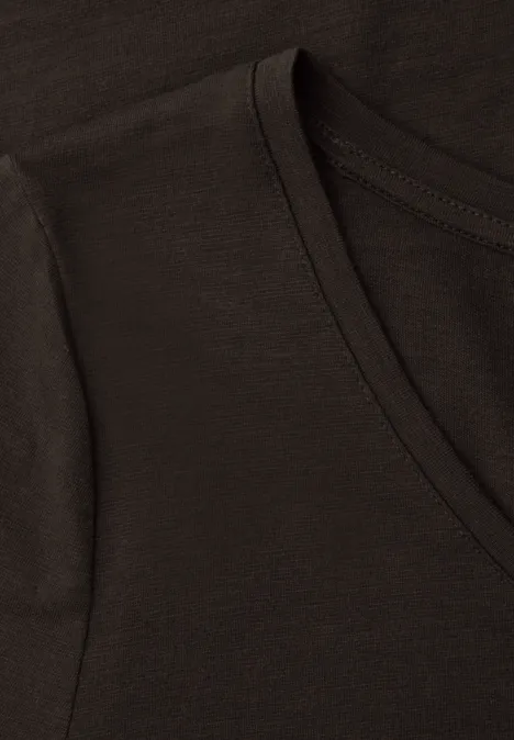 T-shirt de base espresso brown