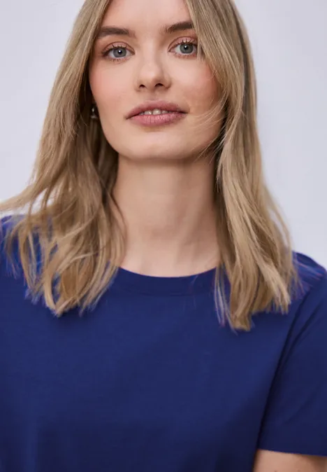 T-shirt de base amparo blue