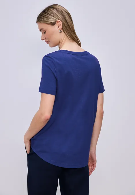 T-shirt de base amparo blue
