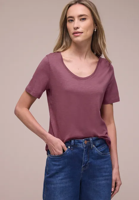 T-shirt de base dark clouded blush