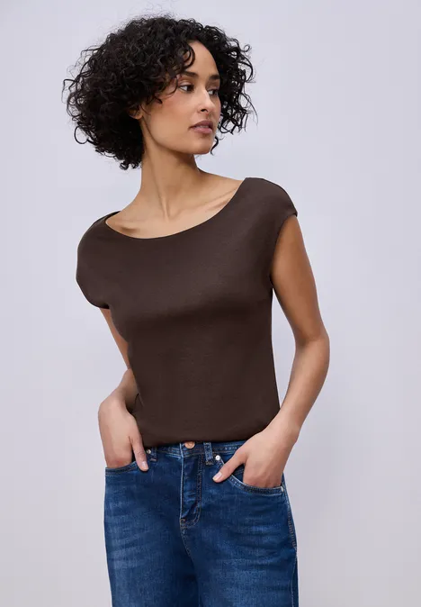 T-shirt de base espresso brown