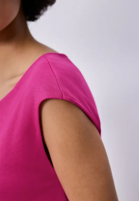 T-shirt de base magenta dream