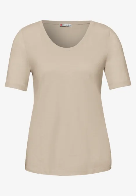 T-shirts basiques en pack de 2 cotton beige/espresso brown
