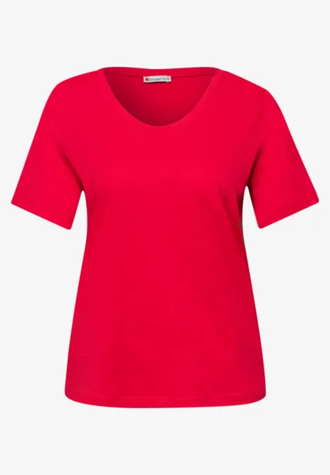 Basic T-Shirts im 2er-Pack black/salsa red