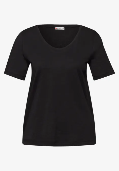 Basic T-Shirts im 2er-Pack black/salsa red