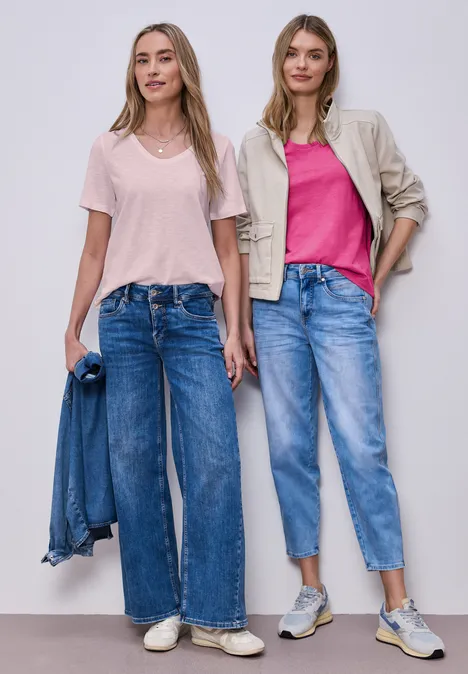 Basic T-Shirt mit Kurzarm im 2er-Pack magenta dream/minimal rose Basic T-Shirt mit Kurzarm im 2er-Pack magenta dream/minimal rose