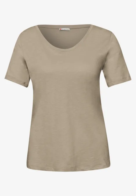 Basic T-Shirt mit Kurzarm im 2er-Pack shadowed navy/timeless beige Basic T-Shirt mit Kurzarm im 2er-Pack shadowed navy/timeless beige