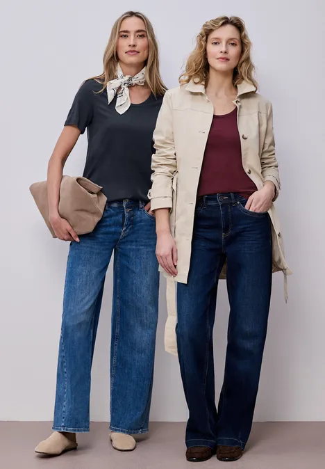 Basic Shirt in een 2-pack shadowed navy/truffle red