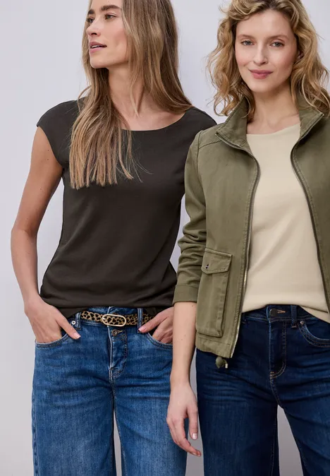 T-shirts basiques en pack de 2 cotton beige/espresso brown