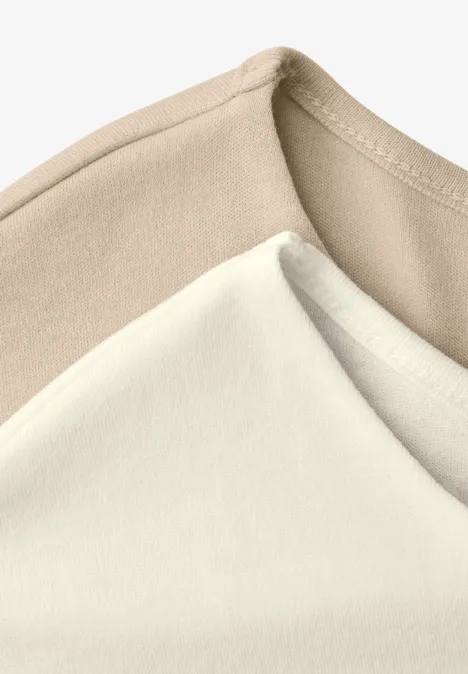 Basic Shirts im 2er-Pack off white/cotton beige