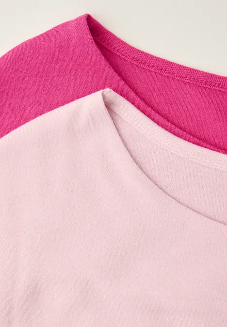 Basic Shirts im 2er-Pack magenta dream/minimal rose