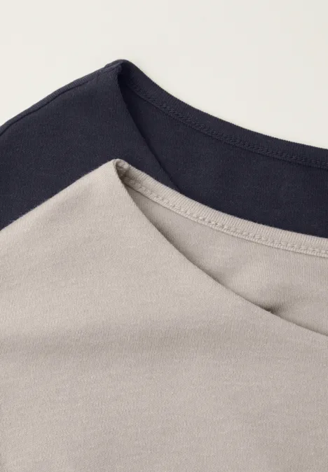 T-shirts basiques en pack de 2 shadowed navy/timeless beige