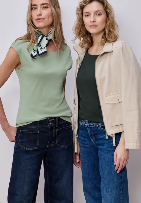 T-shirts basiques en pack de 2 mint leaf/deep bound green