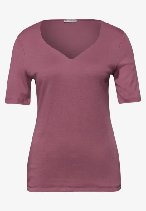 T-Shirts mit Herzausschnitt im 2er-Pack black/dark clouded blush T-Shirts mit Herzausschnitt im 2er-Pack black/dark clouded blush