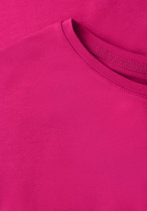 Basic Shirt met schouders magenta dream