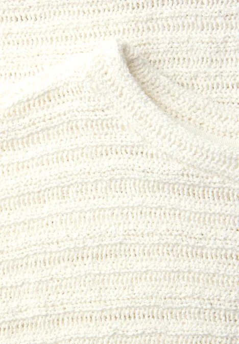 T-shirt à col rond et structure off white