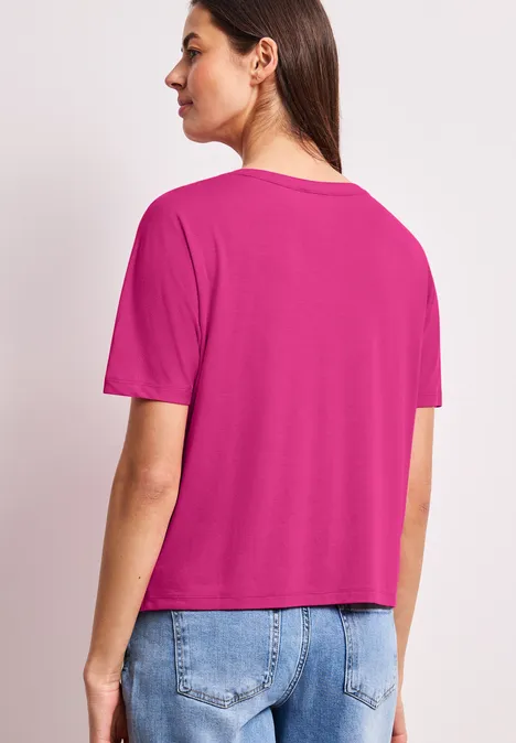 Dropped Shoulder Shirt im Tunika-Look magenta dream