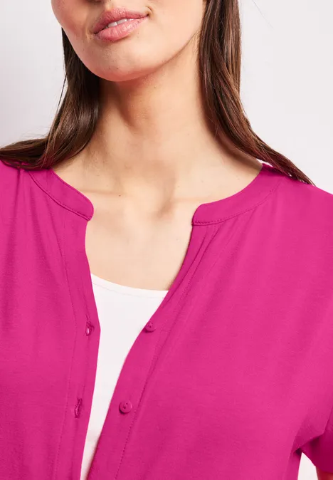 Dropped Shoulder Shirt im Tunika-Look magenta dream