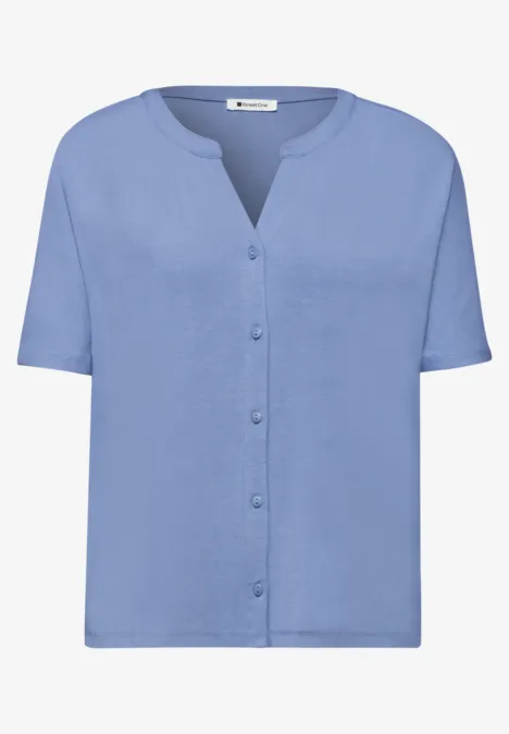 Dropped Shoulder Shirt im Tunika-Look drift blue