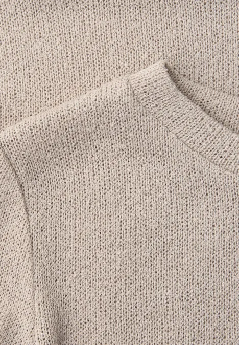 Kurzarm Shirt im schimmernden Look clay sand Kurzarm Shirt im schimmernden Look clay sand