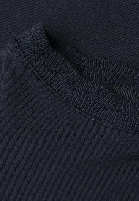 T-shirt à col rond avec bande décorative shadowed navy T-shirt à col rond avec bande décorative shadowed navy