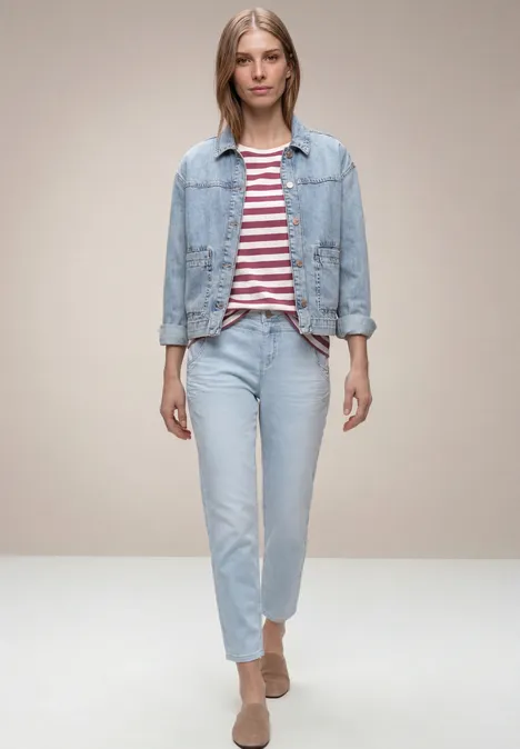 Koszulka na ramiączkach w paski dark clouded blush