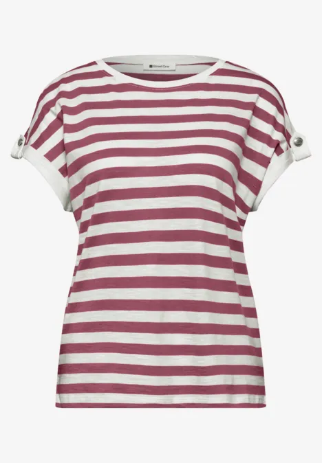 Koszulka na ramiączkach w paski dark clouded blush