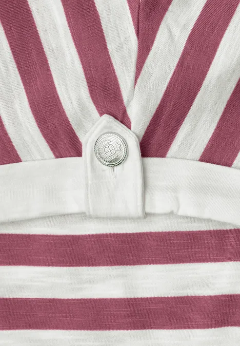 Koszulka na ramiączkach w paski dark clouded blush