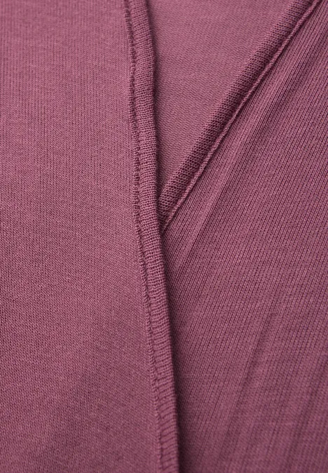 Langarm Jacke in offener Passform dark clouded blush