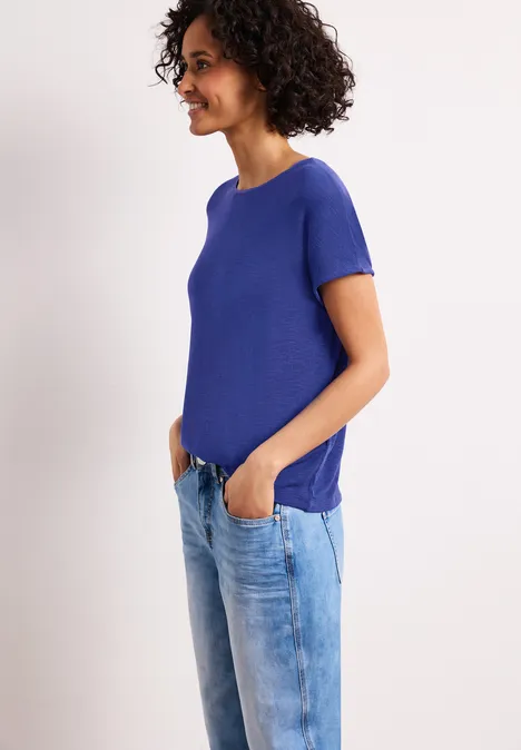 T-shirt à manches courtes avec encolure en U amparo blue T-shirt à manches courtes avec encolure en U amparo blue