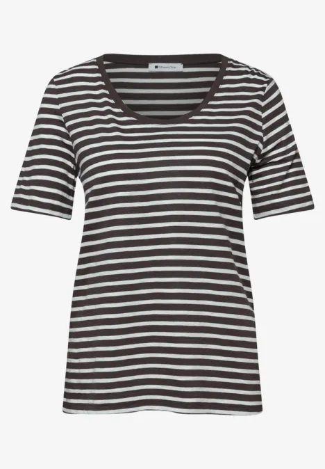 T-shirts avec col en V rond en pack de 2 espresso brown