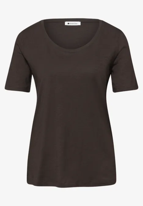 T-shirts avec col en V rond en pack de 2 espresso brown