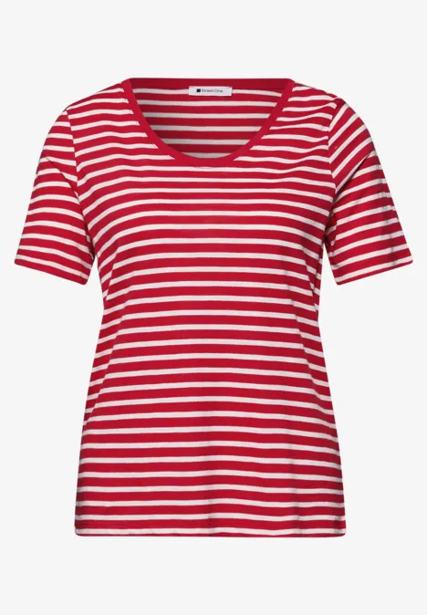 T-shirts avec col en V rond en pack de 2 salsa red