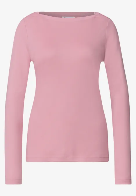 Rosa Langarmshirt