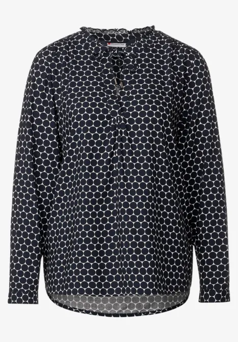 Tunikabluse mit Print deep blue